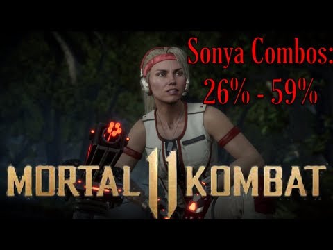 [MK11] Sonya combo tutorial INSANE combos and damage potential [PRE NERF]