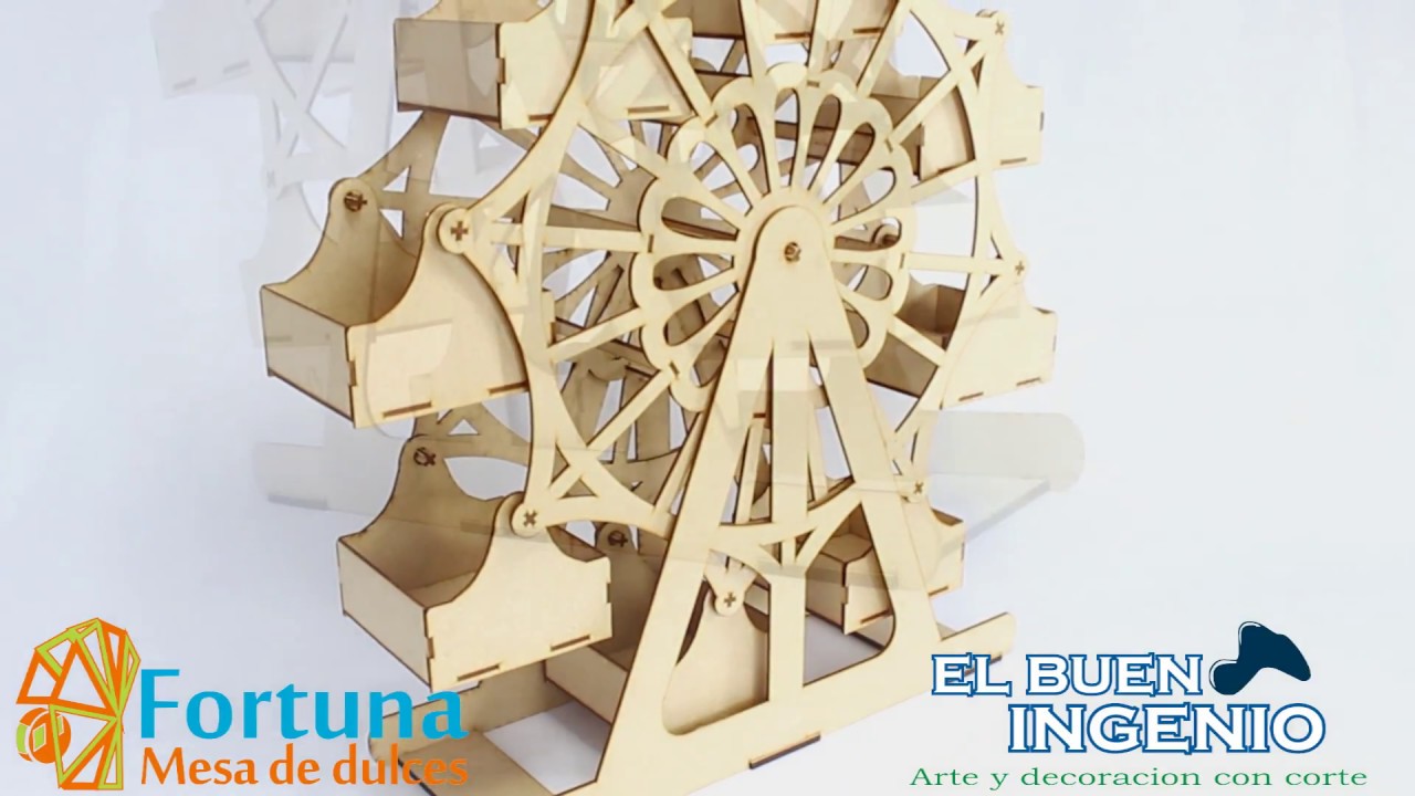 Rueda de la fortuna para mesa de dulces