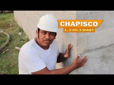 POSSO REBOCAR APÓS O CHAPISCO? QUANTO TEMPO PRA ESPERAR A CURA E ADERÊNCIA DO CHAPISCO.