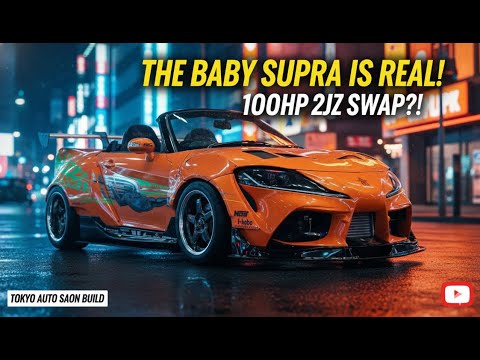 Thumbnail for The Baby Supra Is Real! Meet The Incredible Toyota Copen Supra Roadster Build by Toyota Copen
