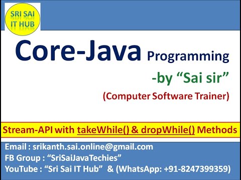 Java Stream Api Takewhile Dropwhile Methods Java8 Stream Api Java Util Stream Pkg 431