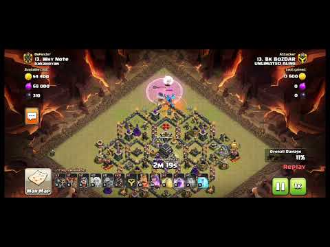 Clash of clans th9 attacks streagy low level heros 😱