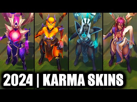 ALL KARMA SKINS SPOTLIGHT 2024 | League of Legends