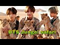 BTS Driving in Jungle safari // Hindi dubbing // bts run ep-9