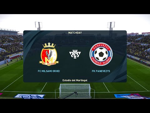 FC Milsami Orhei vs FK Panevėžys (20/07/2023) UEFA Europa Conference League PES 2021