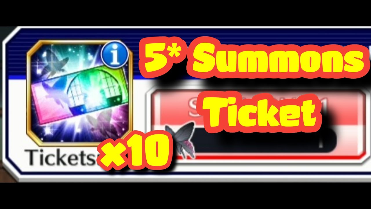 10x 5* Iceberg of Perseverance Summons Tickets - [Bleach Brave Souls]