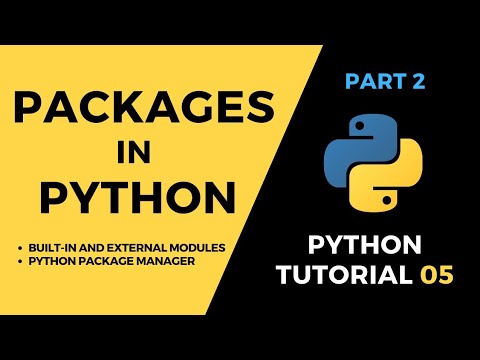 Tutorial5 Continued Built In And External Modules In Python Python Package Manager Pycharm
