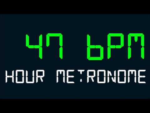 47 BPM (Beats Per Minute) Hour Metronome
