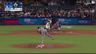 NYM@LAD: Huascar Brazobán strands the bases loaded