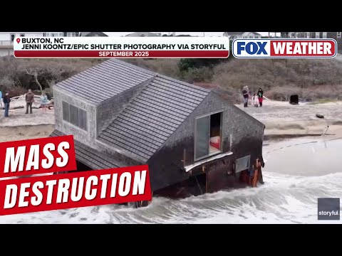 Watch The Devastating Scene Where Five Oceanfront Homes In North Carolina’s Outer Banks Collapsed