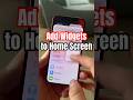 Add Widgets To IPhone Home Screen