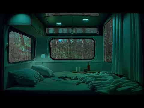 Leave It All To Sink Into Heavy Rain And Thunderstorms - Relax And Sleep In Cozy Car