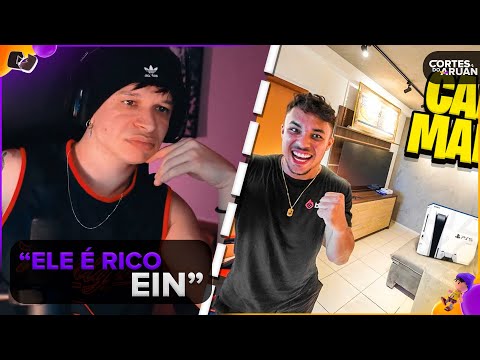 ARUAN REAGE: FUI VISITAR O NOVO APARTAMENTO DO MEU CAMERA MAN RICO (RENATO GARCIA) - Cortes do Aruan
