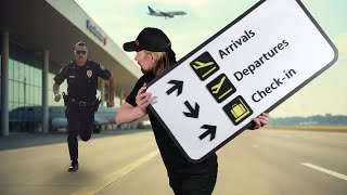 I Took an Airport Sign... and Security Went CRAZY!
