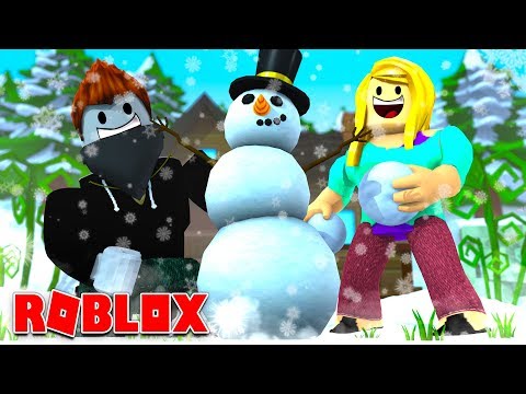 Isy Lars Bauen Einen Xxl Schneemann Roblox Deutschhd - 