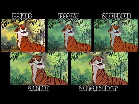 The Jungle Book VHS, DVD, & Blu-ray Comparison