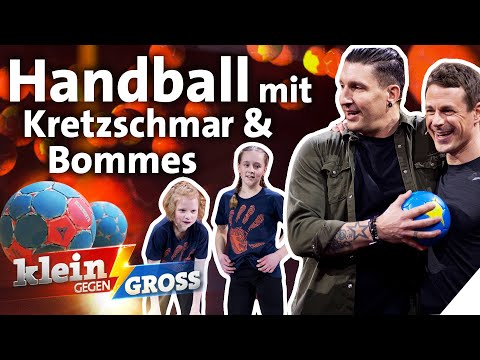 Handball-Freundinnen gegen Kretzschmar & Bommes: Wer ist flinker am Ball? | Klein gegen Groß