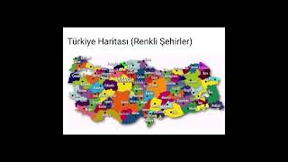 TÜRKİYE HARİTASI TÜRKİYE PLAKALARI EĞİTİCİ ÖĞRETİCİ BİLGİLER#keşfet#iz