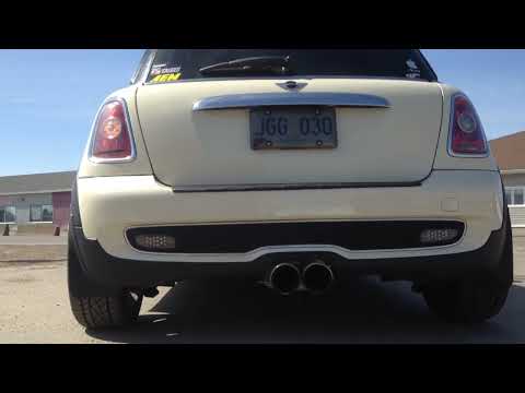 Mini Cooper R56 with Borla turbo back exhaust. Sounds sweet!