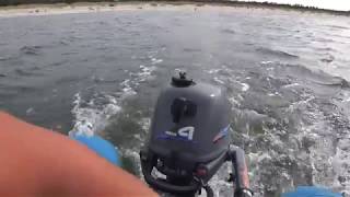 preview picture of video 'Ночевка в палатке и езда на моторной лодке по морю'