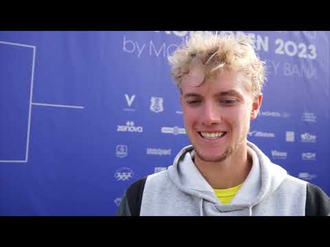 Andrew Paulson po výhře v 1. kole | Advantage Cars Prague Open 2023 by Moneta