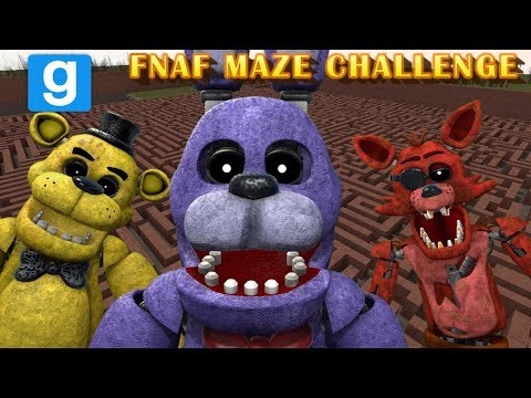 FNAF MORPHS VS MAZE RUNNERS || Five Nights At Freddy's Gmod MAZE CHALLENGE || Zany Gmod #25
