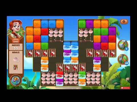 Lost Island Blasd Adventure Level 1665 NO BOOSTERS - A S GAMING ✔