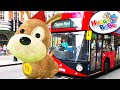 Wheels On The Bus 3D Animation And London Bus Live Footage Nursery Rhymes By HuggyBoBo
