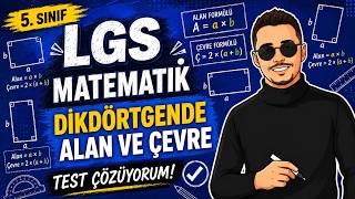 5. Sınıf Matematik Dikdörtgende Çevre Uzunluğu ve Dikdörtgende Alan So