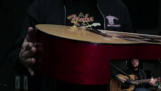 Video thumbnail for 1996 Washburn D10n Acoustic Guitar by Stuck Trippin Studios