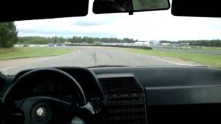 preview picture of video 'Alfa Romeo 164 x 2 on the track'