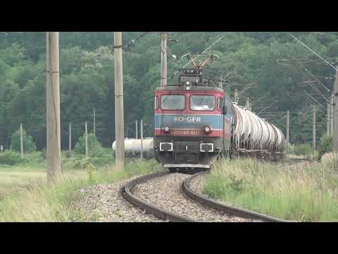 Tren de marfa GFR cu 40-1021-7 la iesire din Liteni spre Veresti - 10.06.2020
