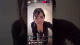 胸チラ吉田なるインスタライブ！朝のヨガ　morning yoga japan