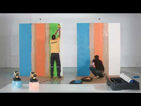 Sprühsystem vs. Farbroller - Einfacher Farbwechsel mit Click&Paint von WAGNER