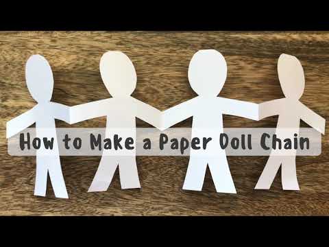 How to Make a Paper Doll Chain