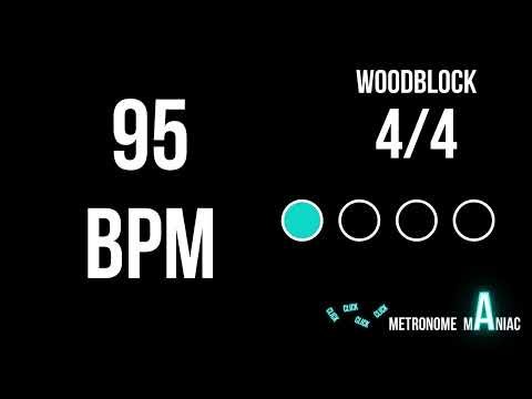 Metronome 95 BPM 4/4 - Woodblock