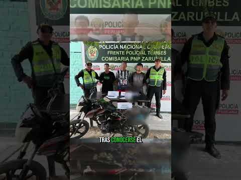 #Tumbes | 𝐏𝐍𝐏 𝐂𝐀𝐏𝐓𝐔𝐑𝐀 𝐀 𝐓𝐑𝐄𝐒 𝐏𝐑𝐄𝐒𝐔𝐍𝐓𝐎𝐒 𝐈𝐍𝐓𝐄𝐆𝐑𝐀𝐍𝐓𝐄𝐒 𝐃𝐄 “𝐋𝐎𝐒 𝐏𝐄𝐋𝐔𝐂𝐀𝐒 𝐃𝐄 𝐙𝐀𝐑𝐔𝐌𝐈𝐋𝐋𝐀” 𝐂𝐎𝐍 𝐀𝐑𝐌𝐀 𝐃𝐄 𝐅𝐔𝐄𝐆𝐎