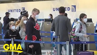 Holiday air travel breaks pandemic records l GMA