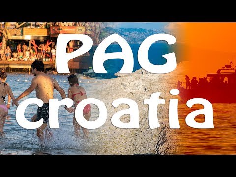 Stunning Landscapes of Pag island on the Adriatic Sea in Croatia