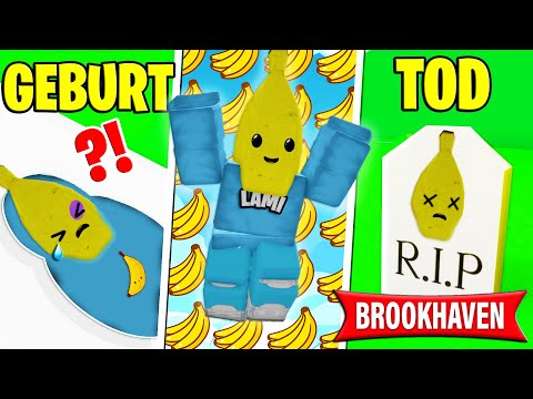 GEBURT bis TOD von BANANI in BROOKHAVEN! (Roblox Brookhaven 🏡RP | Story Deutsch)