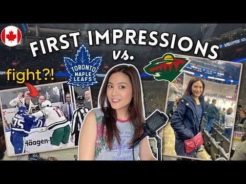 Watching my first Hockey Game🇨🇦Toronto Maple Leafs vs. Minnesota Wild