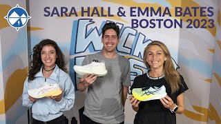 Sara Hall and Emma Bates 2023 Boston Marathon Shoes
