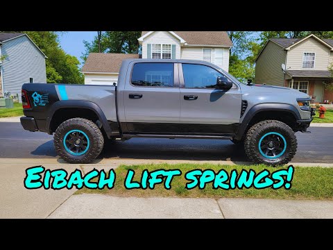Eibach Pro Lift Springs Install on the Ram TRX!