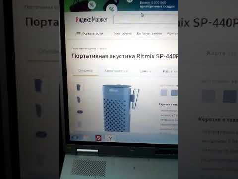 Портативная акустика Ritmix SP-440PB#shorts