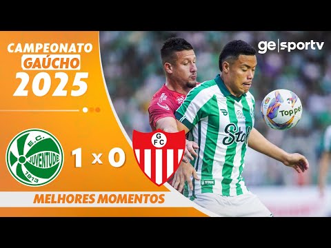 JUVENTUDE 1 X 0 GUARANY DE BAGÉ | MELHORES MOMENTOS |  CAMPEONATO GAÚCHO 2025 | ge.globo