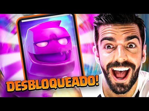 GANHEI O NOVO DESAFIO DO GOLEM DE ELIXIR NO CLASH ROYALE!