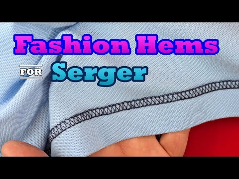 Uncommon Yet Creative Knit Hems for Serger and Coverstitch