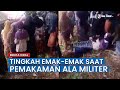 Emak Emak Ini Jatuh Setelah Mendengar Tembakan Di Pemakaman Ala Militer
