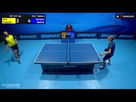13:40 Ihor Trydukh - Dmytro Batiuk 20.09.2023 TT Euro.Cup Ukraine Professional.TABLE 4