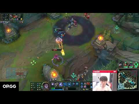 Faker outplaying Akali with his insane reaction time
